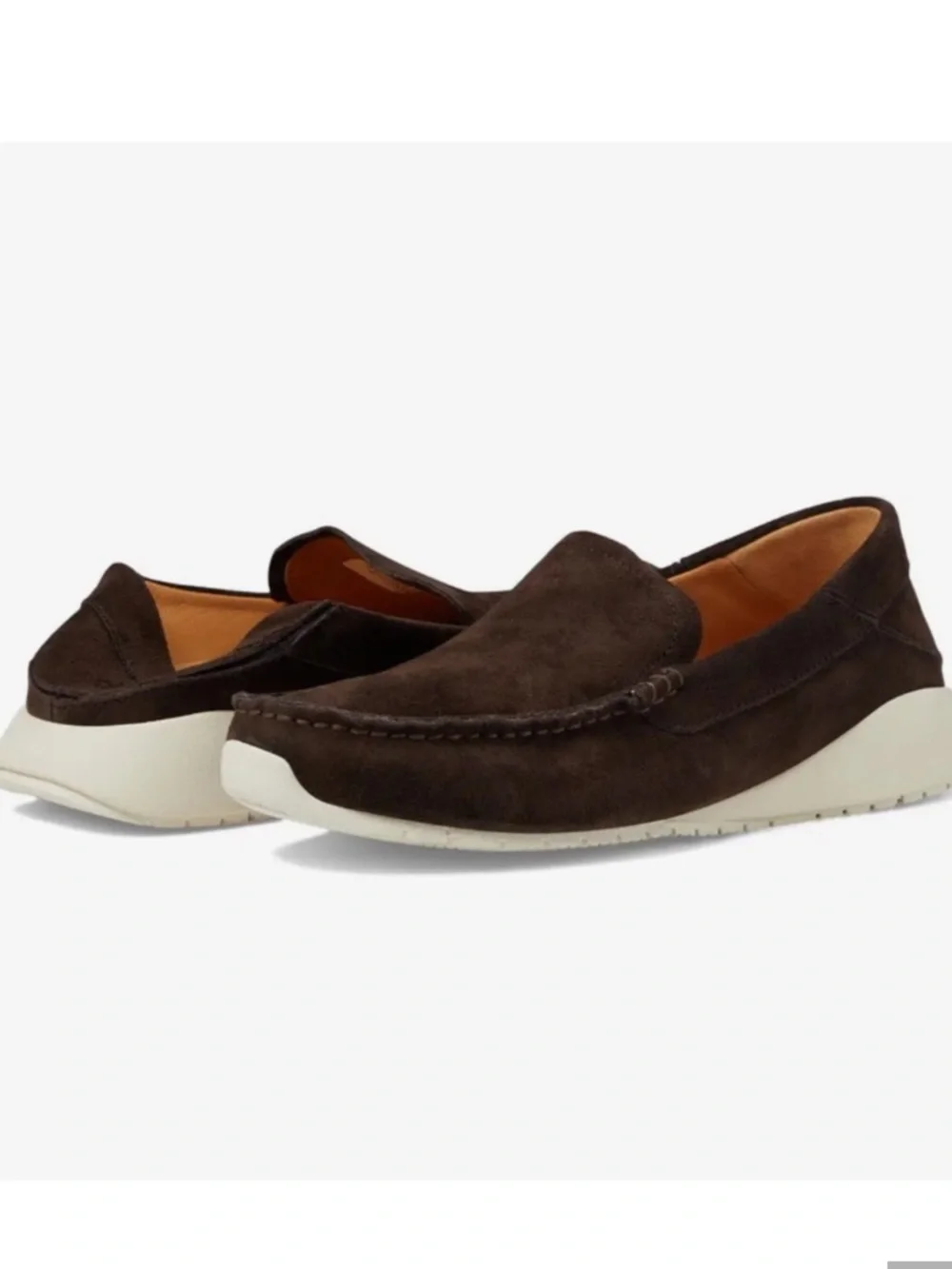 OLUKAI Men's Ka'a Brown Italian Suede Slip On Loafer--NEW--12